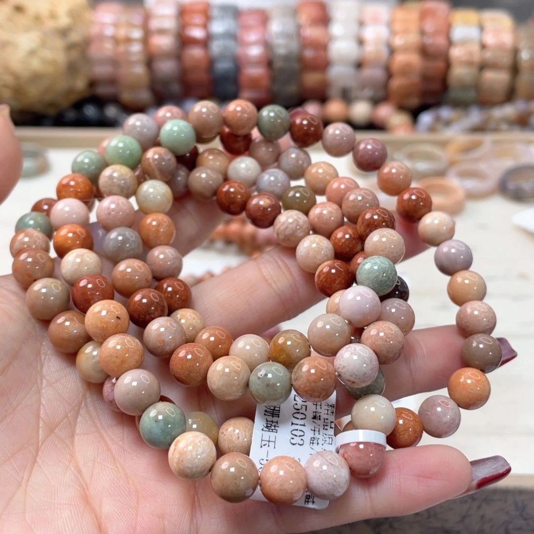 硅化珊瑚（珊瑚玉）手链未镶嵌爱***鱼733