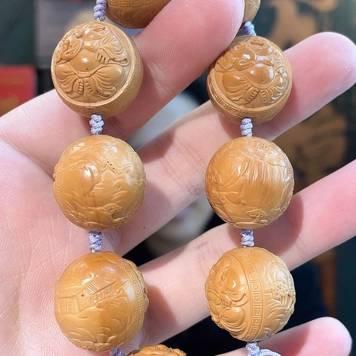 小***弥手串/手链橄榄核风景光珠