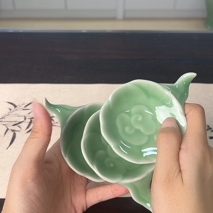 龙泉云间青瓷小米茶器