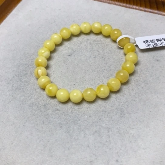 未镶嵌蜜蜡裸石手串