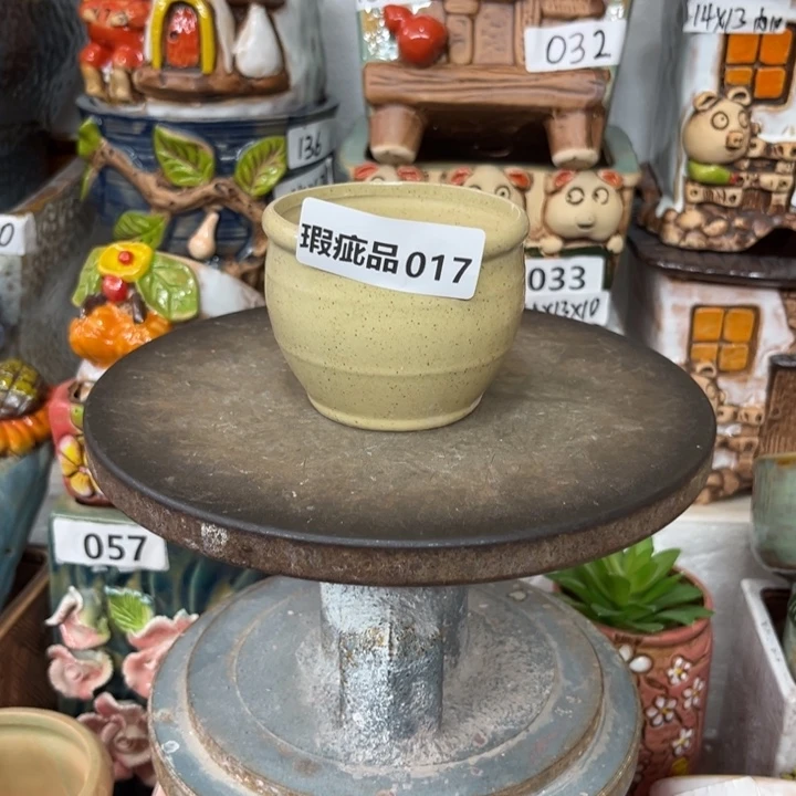 紫砂花盆粗陶材质多肉花盆017