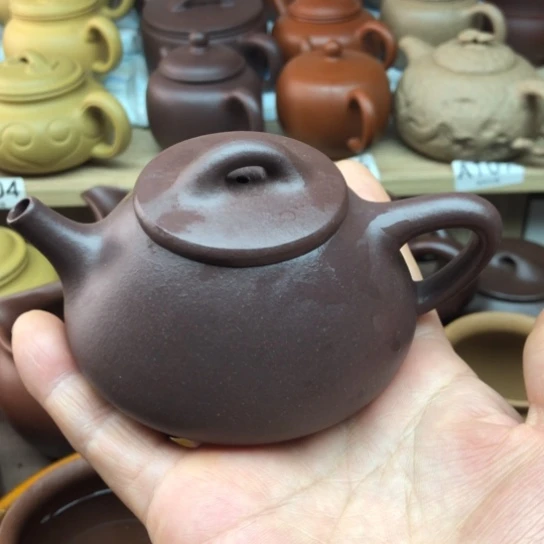 茶壶紫砂紫泥子冶130豪升左右