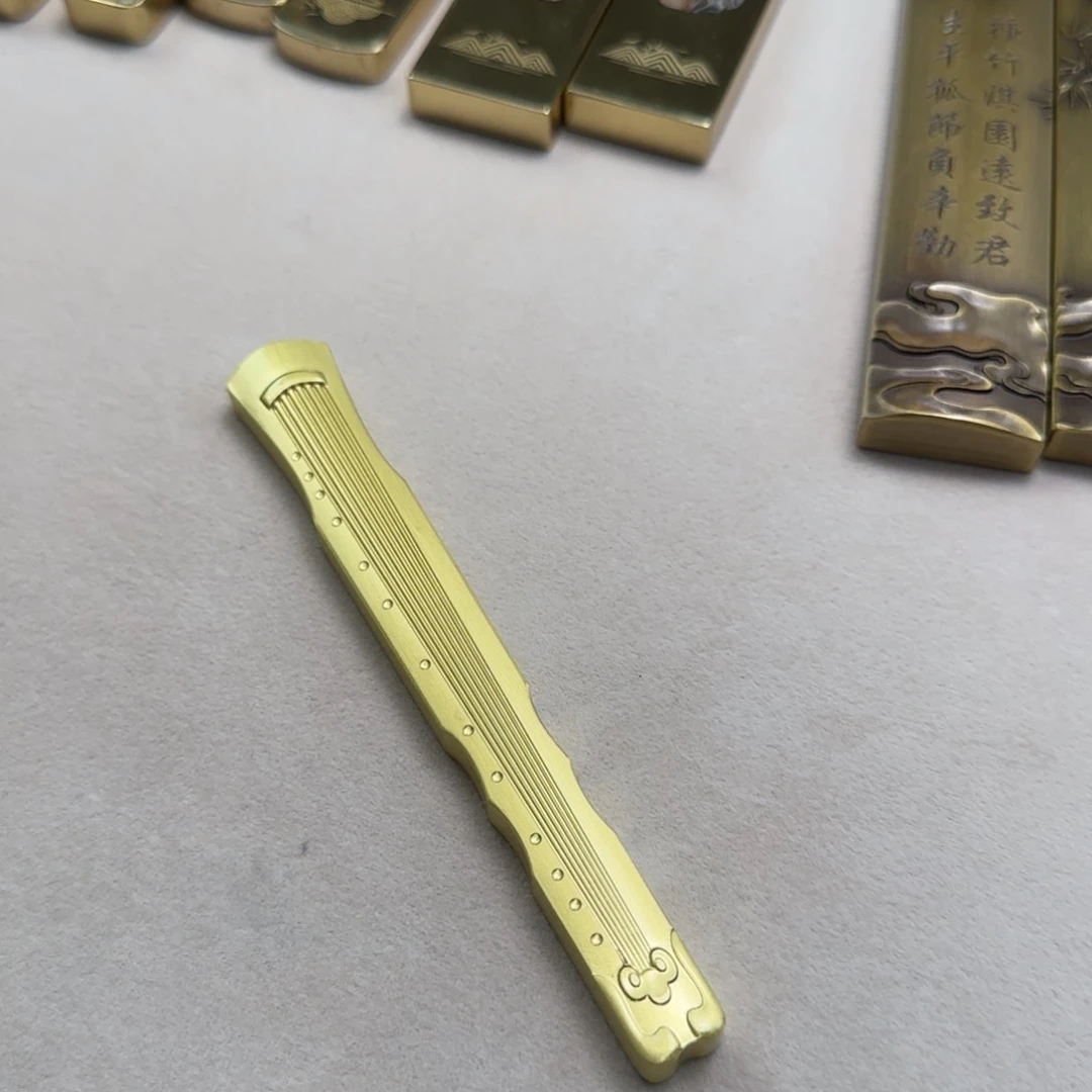 小号古琴4根镇尺黄铜