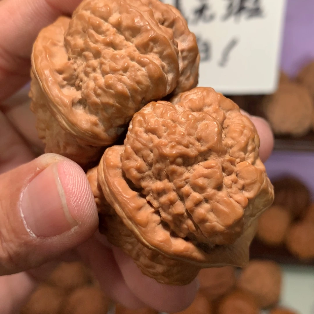 文玩核桃把件三角丑娃剑毒饕餮鱼籽毕业蛤蟆头