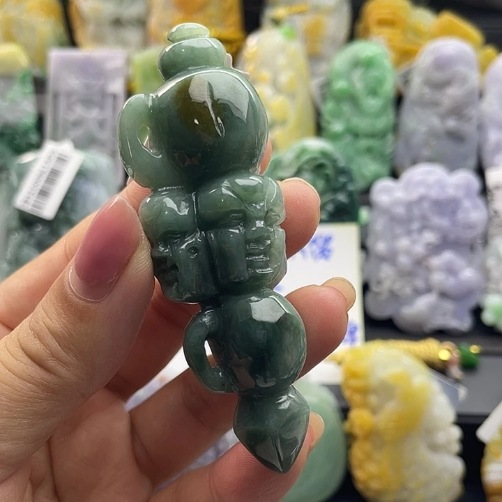 翡翠未镶嵌颈饰天然翡翠