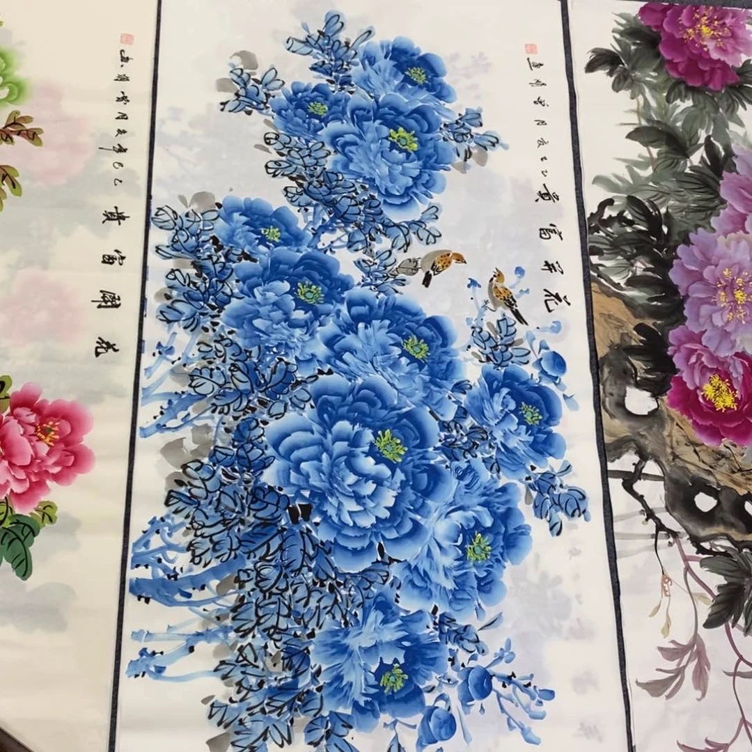 国画尺寸140✖️70四尺精品手绘画画