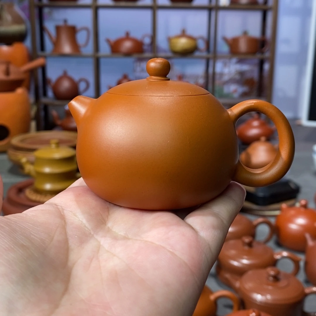 茶壶朱泥陈伟庆鸡蛋黄西施壶105