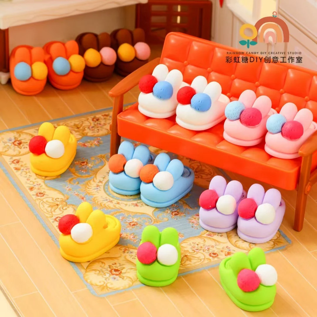 【个人福利推】球球小拖鞋专场diy摆件