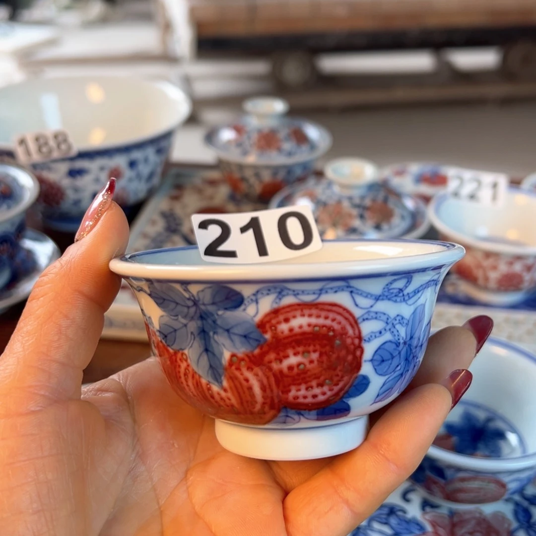 杯花**歌青花釉里红原矿