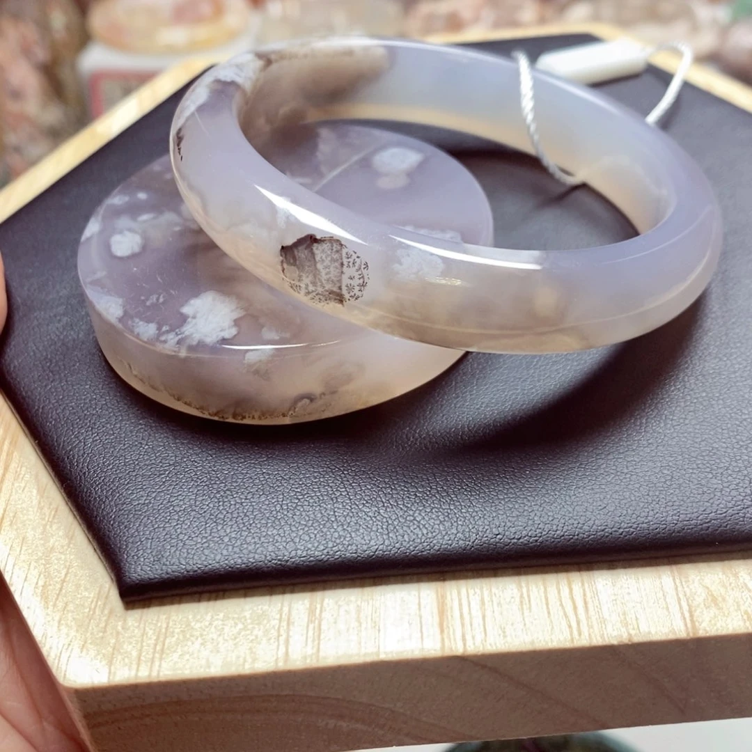 玛瑙/玉髓手镯未镶嵌༺****