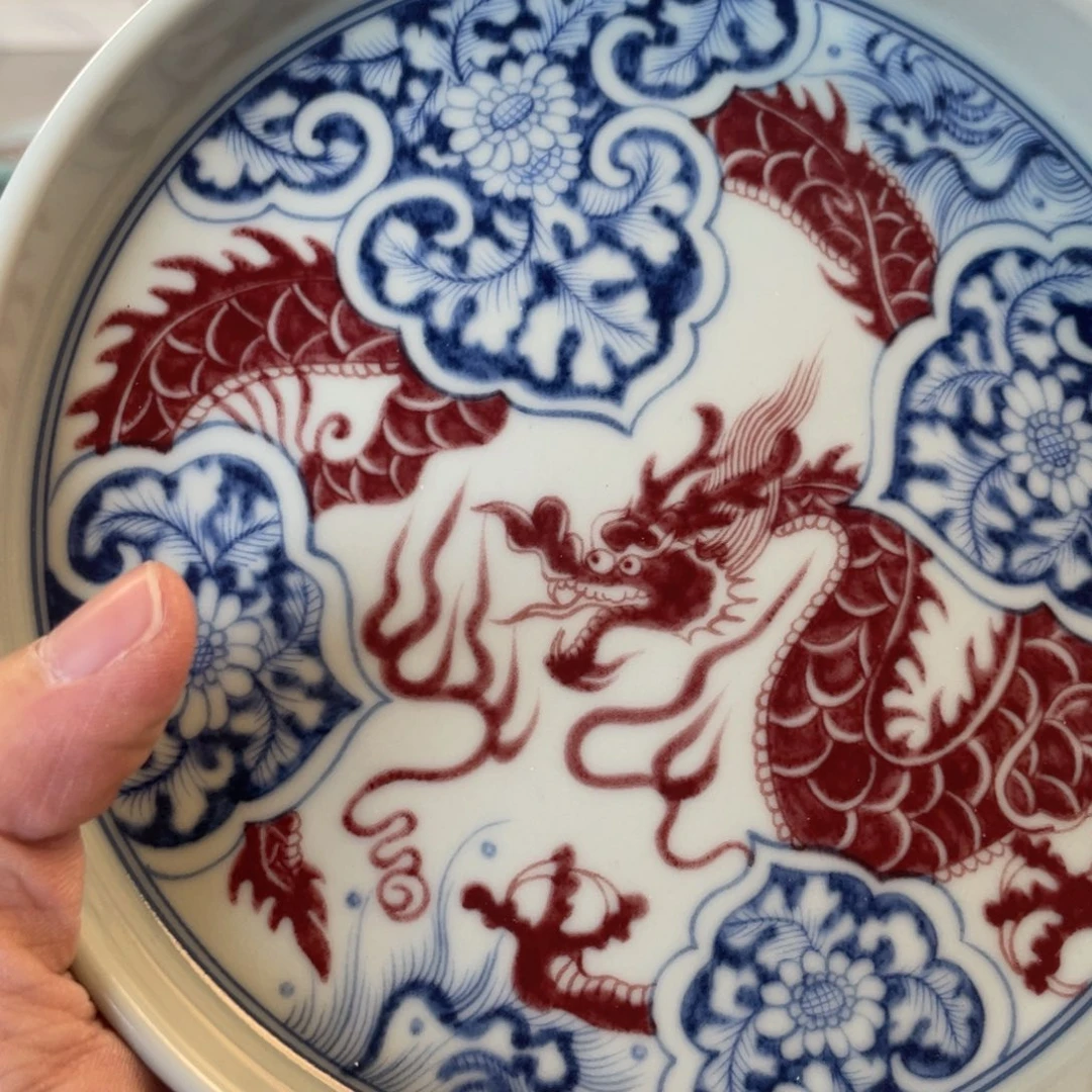 瓷片景德镇釉里红如懿传华龙大壶承