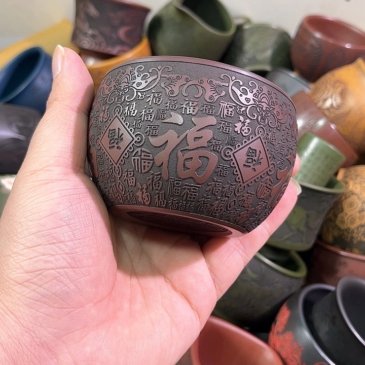 茶杯紫砂全手工紫砂主人杯