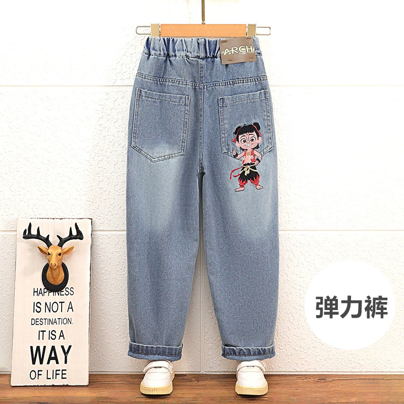 【高定哪吒】男童裤子2025春季新款中大童春装潮帅气男孩时髦春秋款