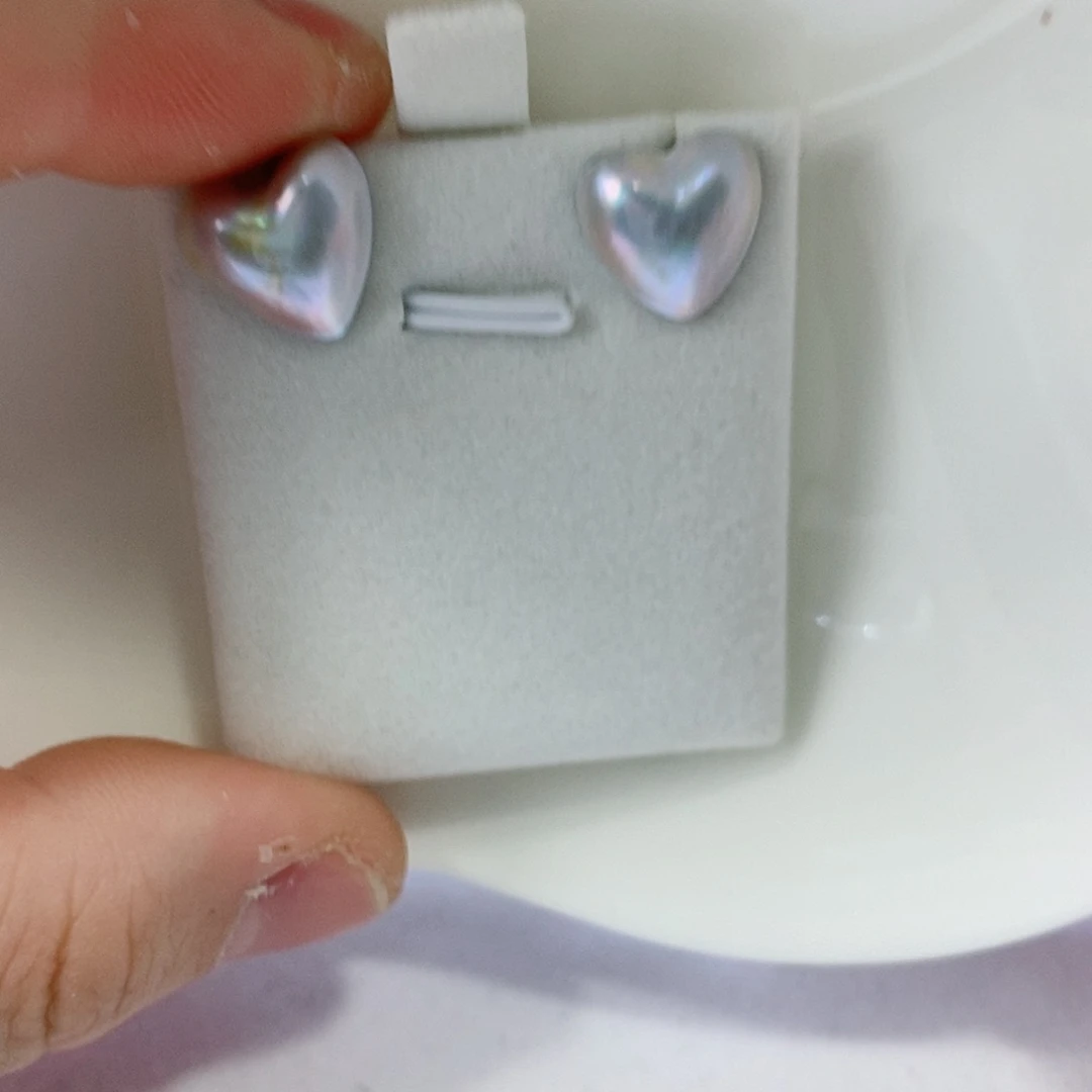 拼合珍珠（马贝珠）耳饰18K金镶嵌