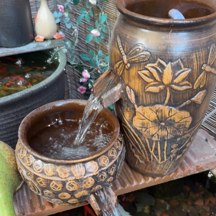 粗陶口径19/39，20/16➕15W水泵➕水管➕过滤棉