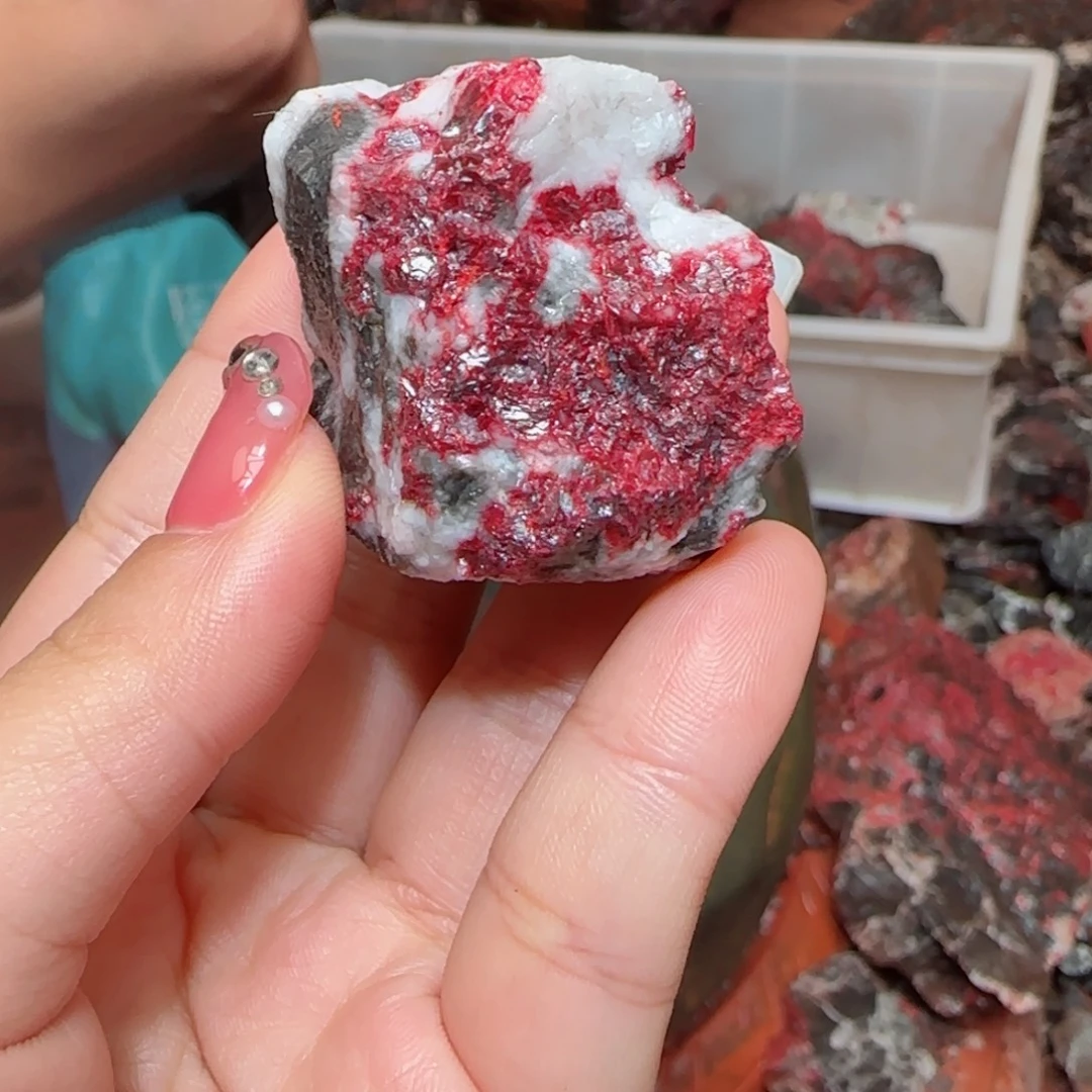 天然辰砂朱砂毛石头1