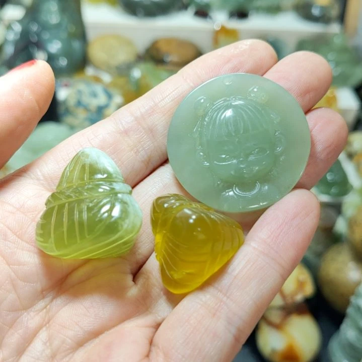 岫玉未镶嵌挂坠款式孟*平