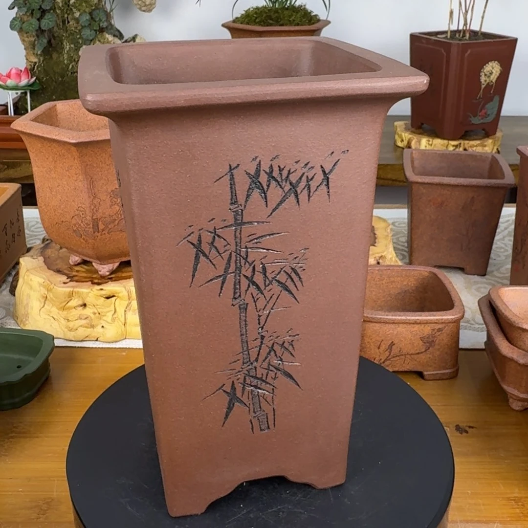 紫砂花盆卡*紫砂花盆