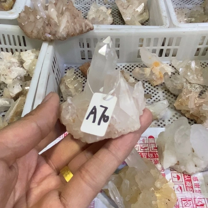 水晶水晶原石摆件未镶嵌阿***～