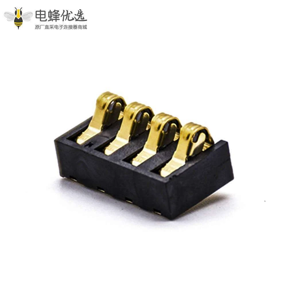 10PCS连接器电池座4芯4.25PH手机锂电池接触片塑高4.75H