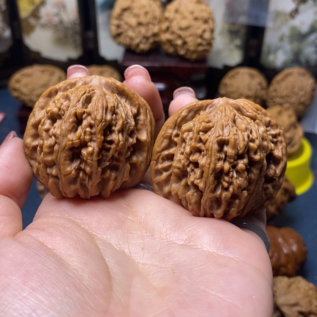 吊坠文玩核桃四座楼43尺全品05