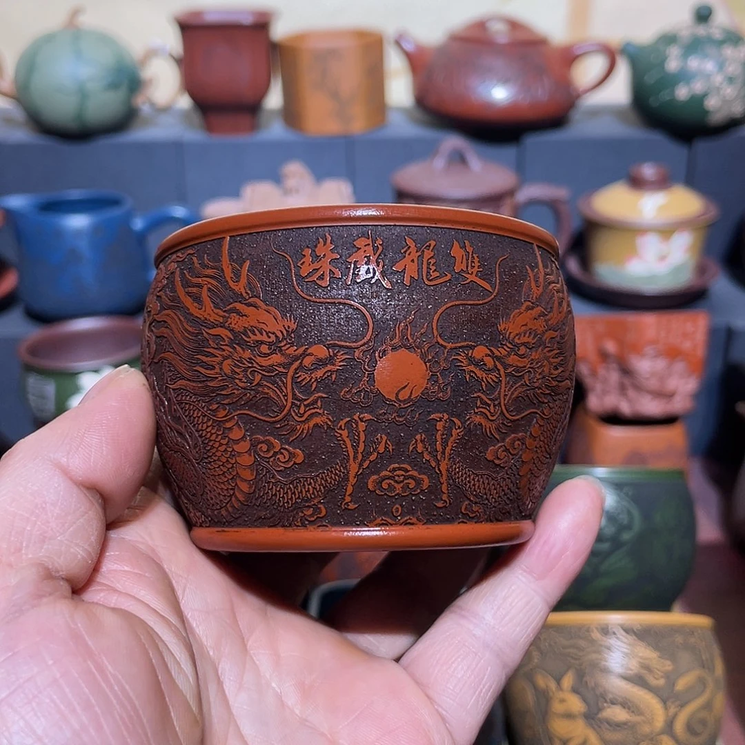 原矿紫砂手工主人杯