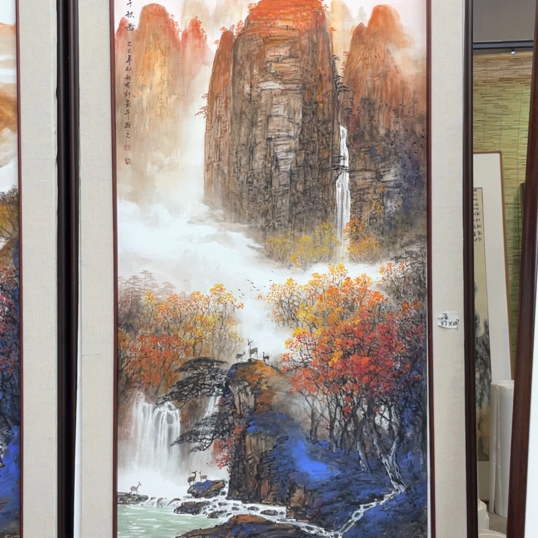 国画手绘国画，精品山水，画心