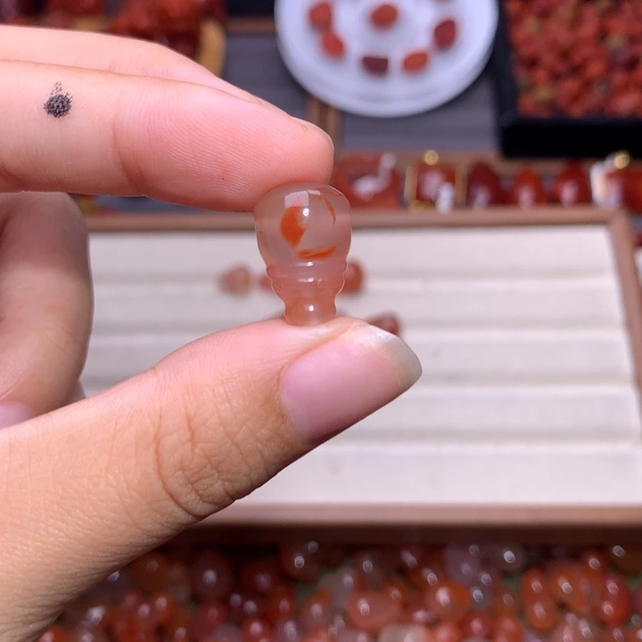 赛***金未镶嵌南红南红玛瑙三通