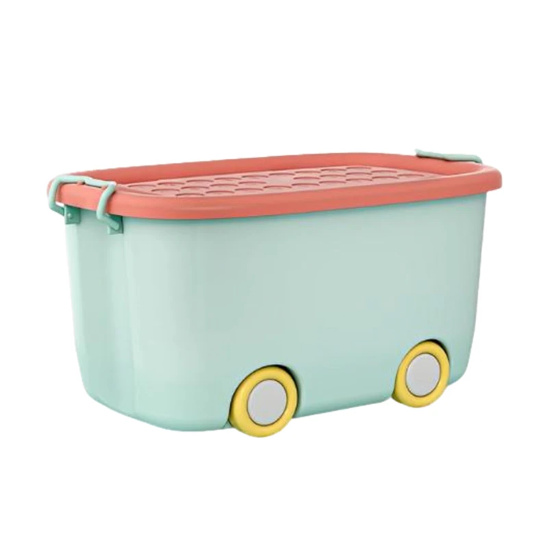 马卡龙滑轮收纳箱