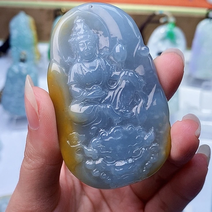 颈饰未镶嵌翡翠简**单翡翠