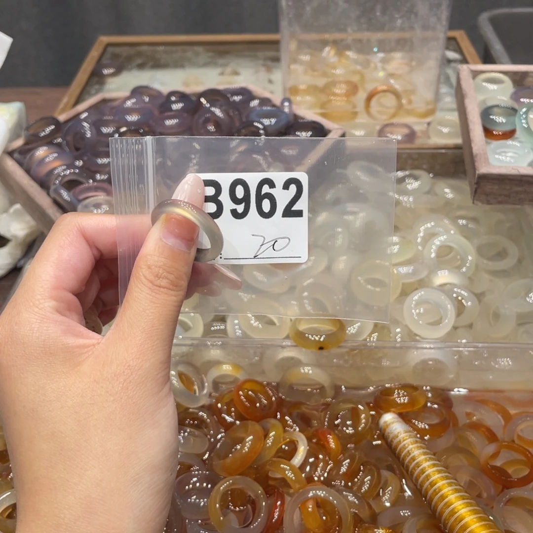 玛瑙/玉髓未镶嵌戒指962