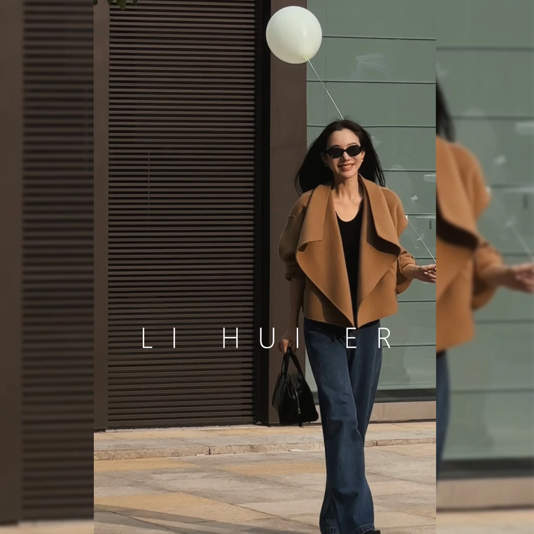 LiHuiEr李慧儿【明月期许】 秋冬款轻奢舒适小众设计师款外套D53030