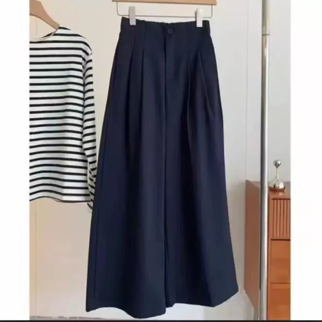 【现货+运费险】韩版阔腿休闲裤薄款百搭显瘦垂感夏秋季高腰宽松