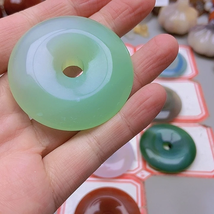 【闪购商品】未镶嵌玛瑙/玉髓珠宝半成品心****8