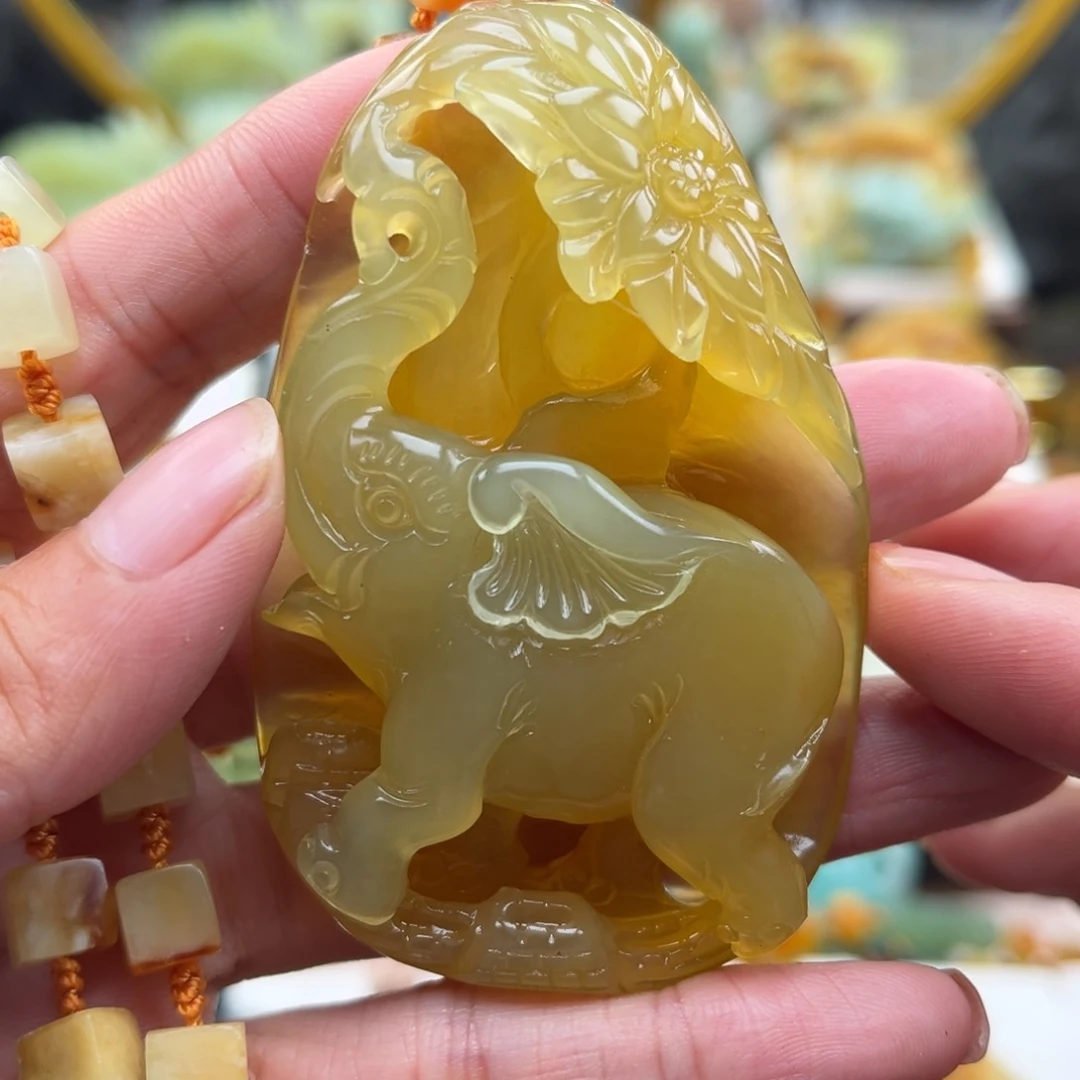 岫玉未镶嵌挂件挂件