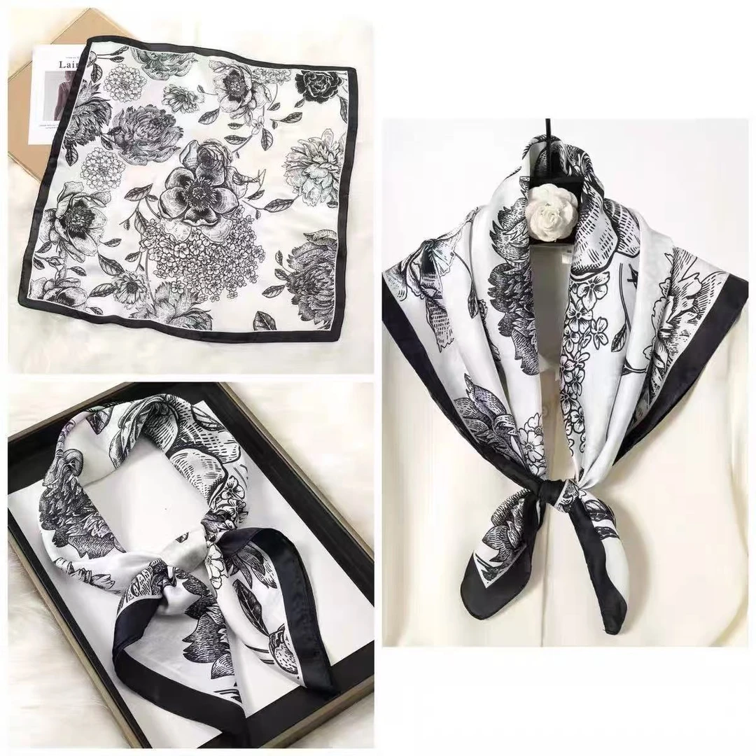 [静雅花园]N197高端礼物丝巾彰显气质围巾清爽方巾70*70