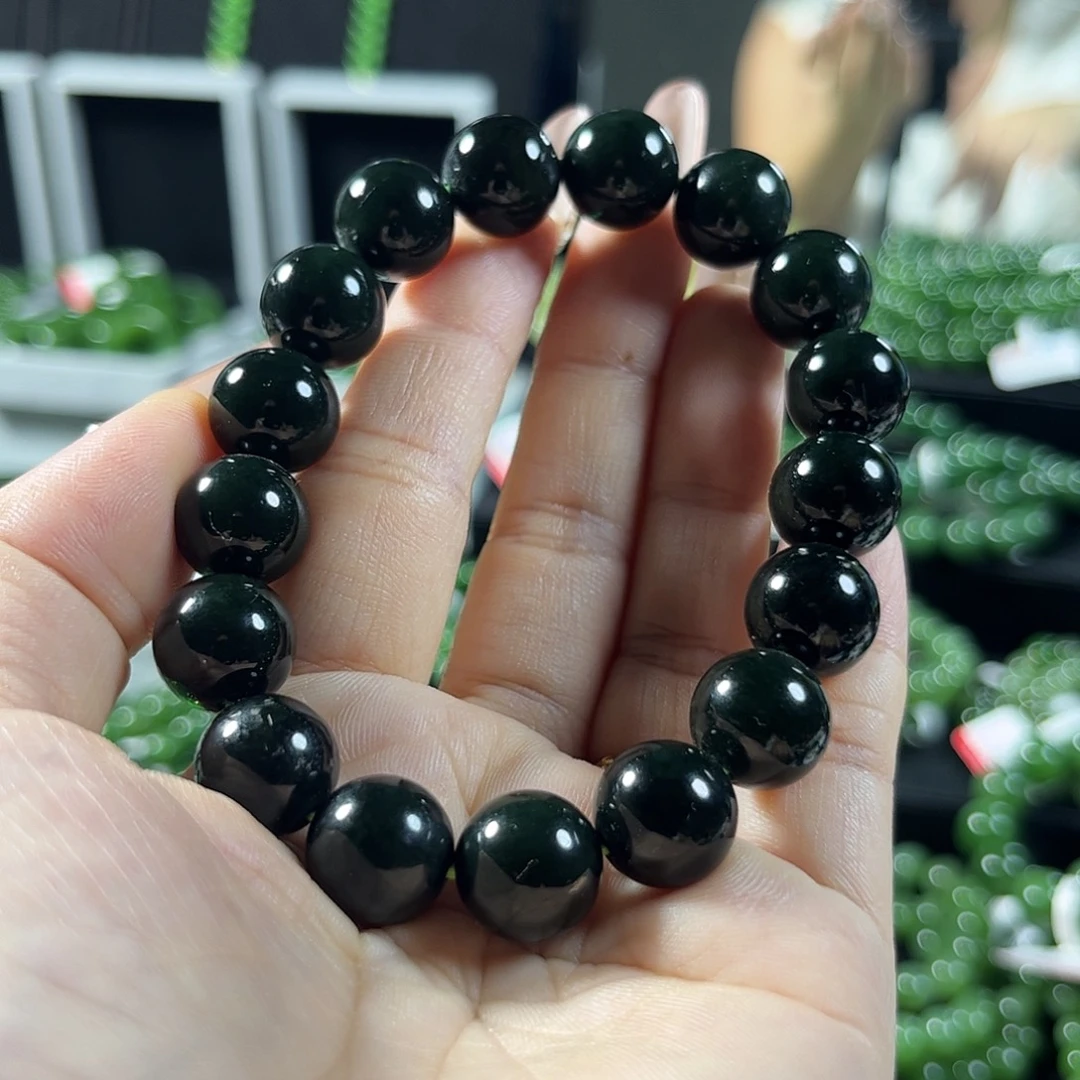 手链未镶嵌和田玉（碧玉）12