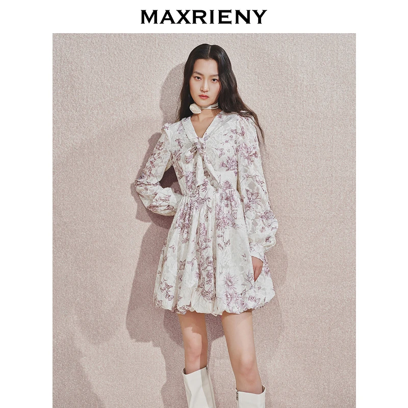 【达人专属】MAXRIENY精致复古连衣裙