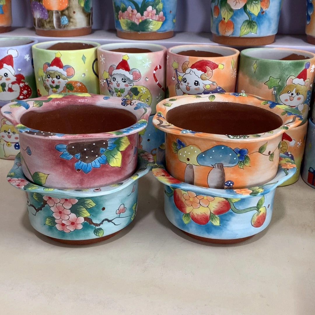 福利正品红陶花盆