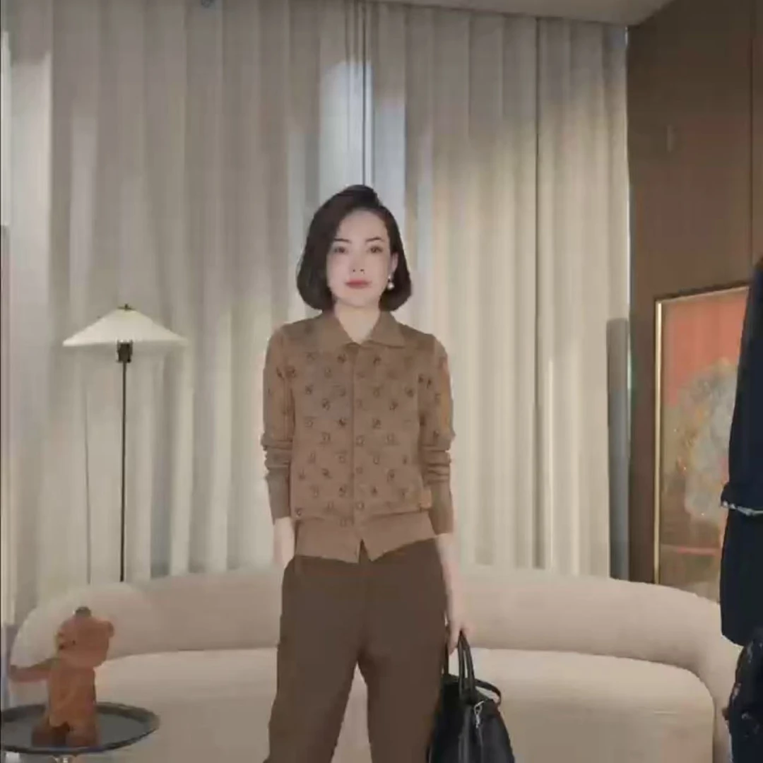 【福利】双G拼色假两件针织衫