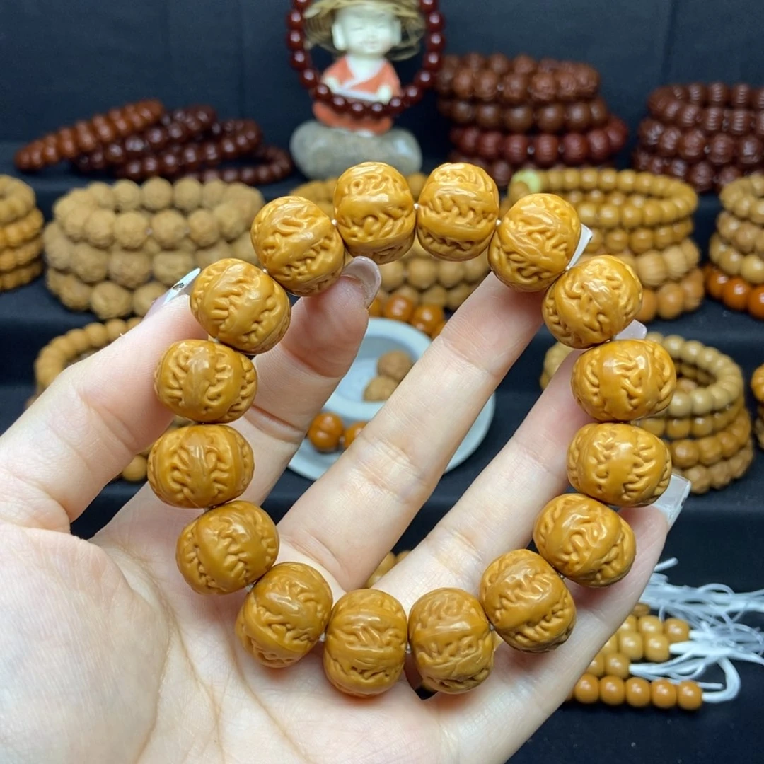 猴头核桃手串滴**答珊瑚八棱