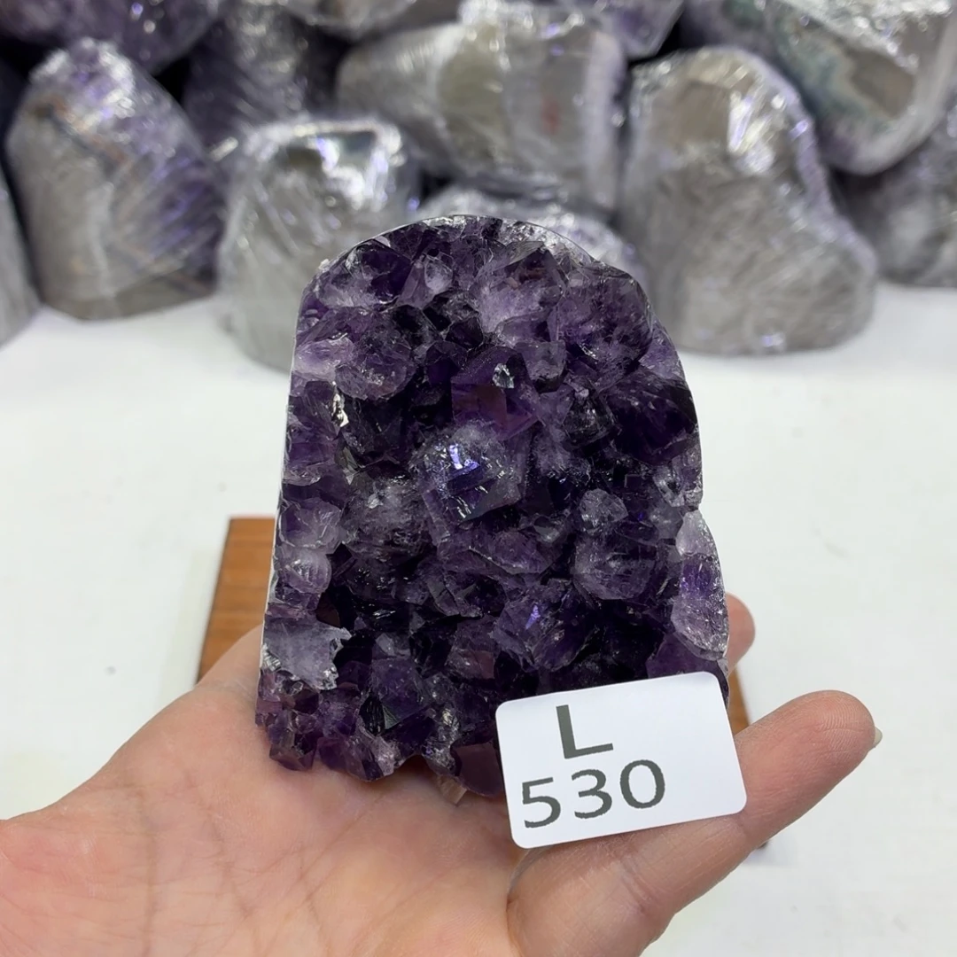 未镶嵌水晶摆件天然紫水晶