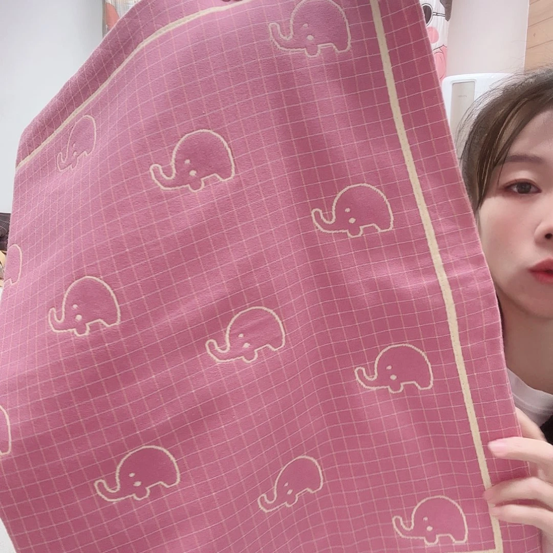 棉孤品全棉枕套小象