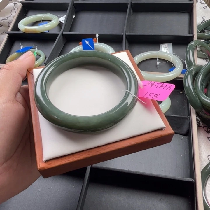 未镶嵌手镯和田玉玲珑美镯59.2