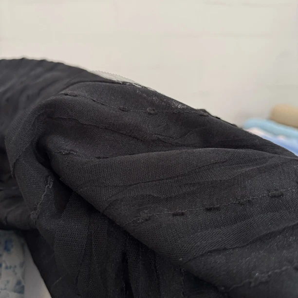 33 立体提花丝带盘花蕾丝裙子面料6米价