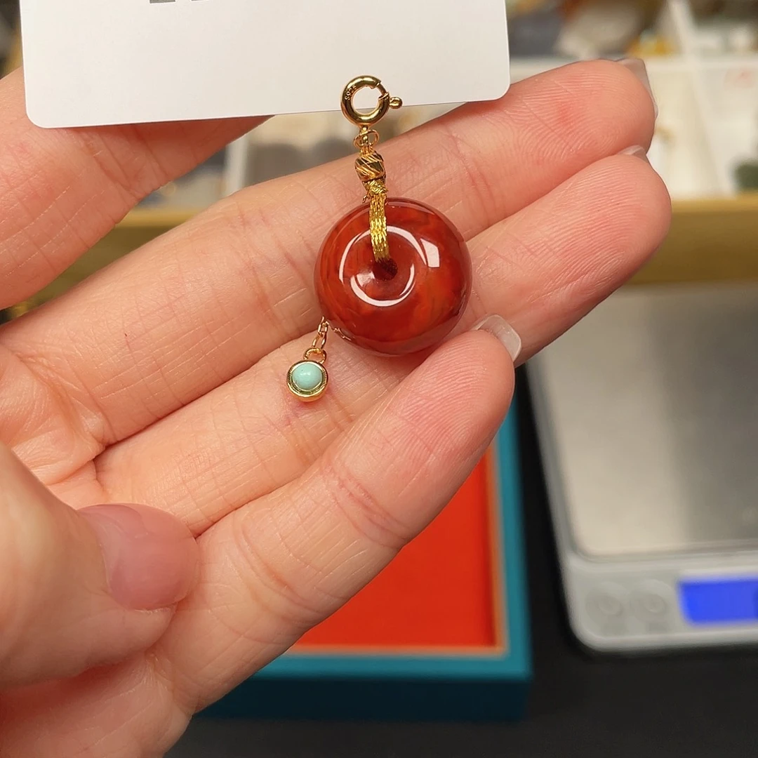 南红玛瑙珠宝半成品未镶嵌R99