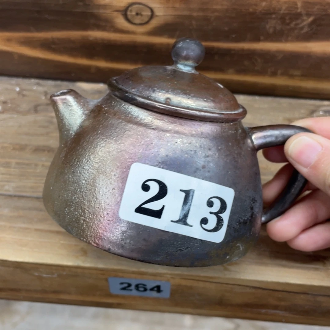 纯手工柴烧茶壶茶具瑕瑕