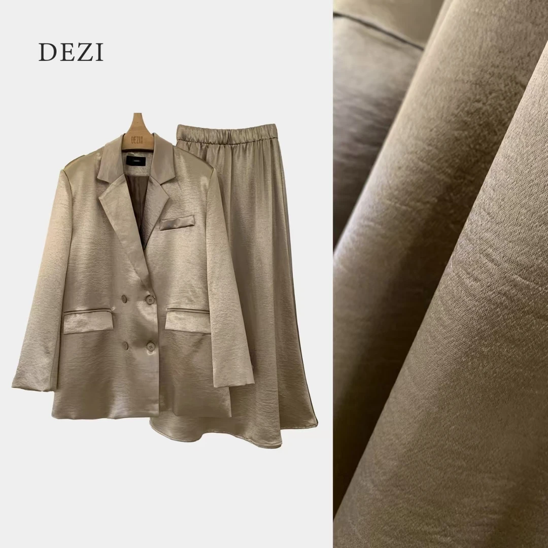 DEZI宝藏衣橱气质翻领西装加半裙两件套女套装LS80019066