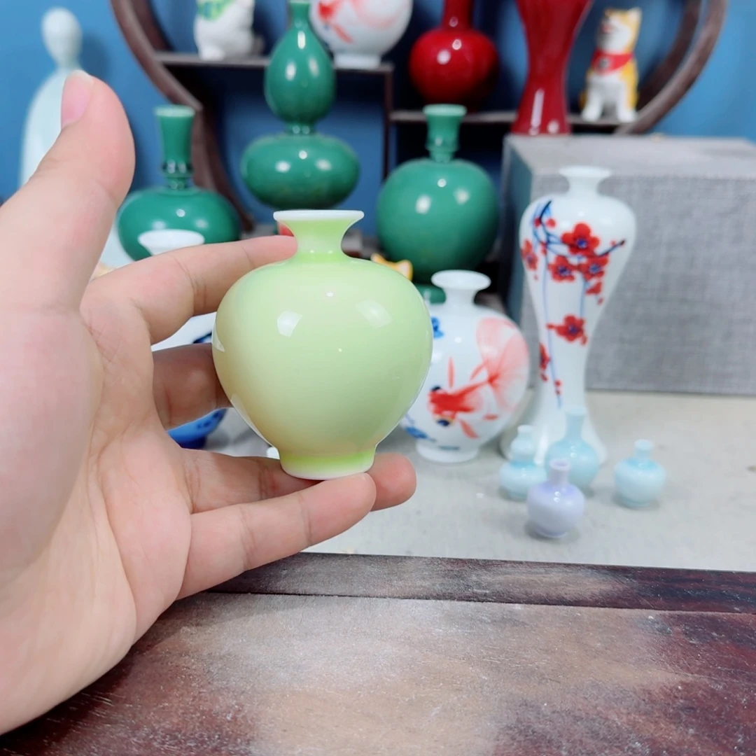 陶瓷手工小花器摆件