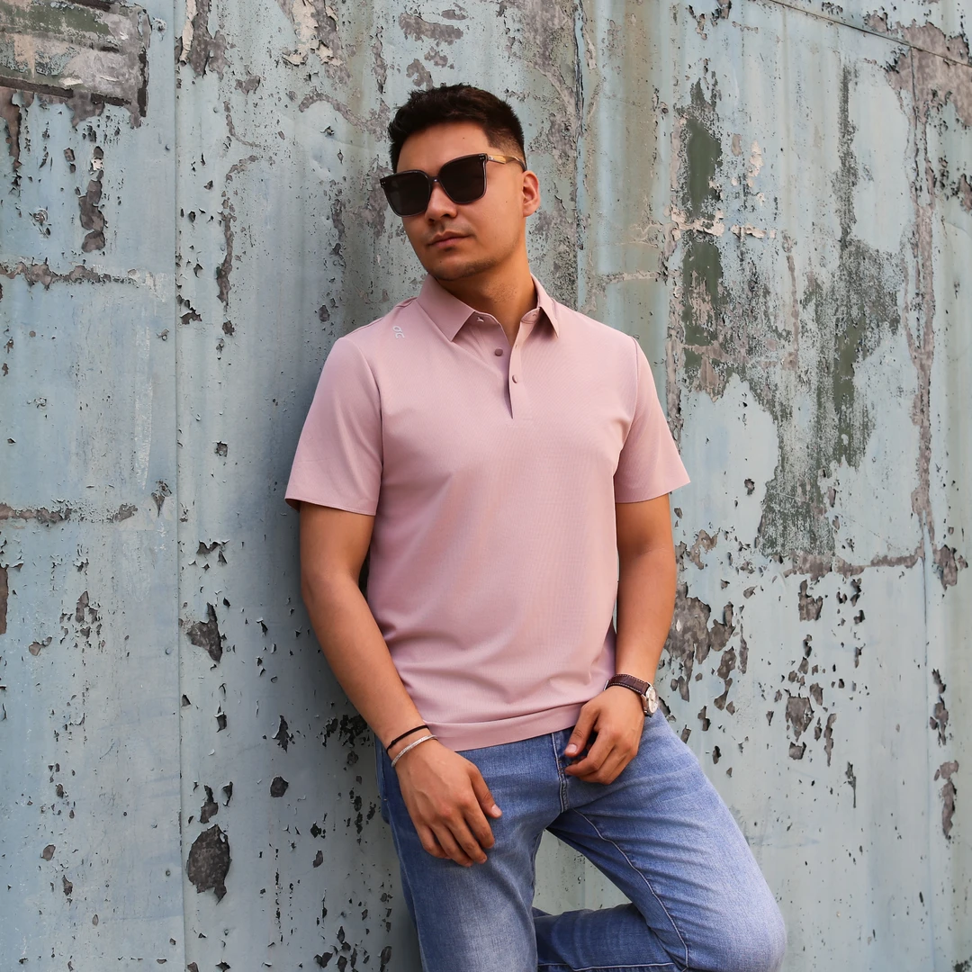 超轻短袖夏季男运动休闲POLO衫纯色男士城市轻运动风 686